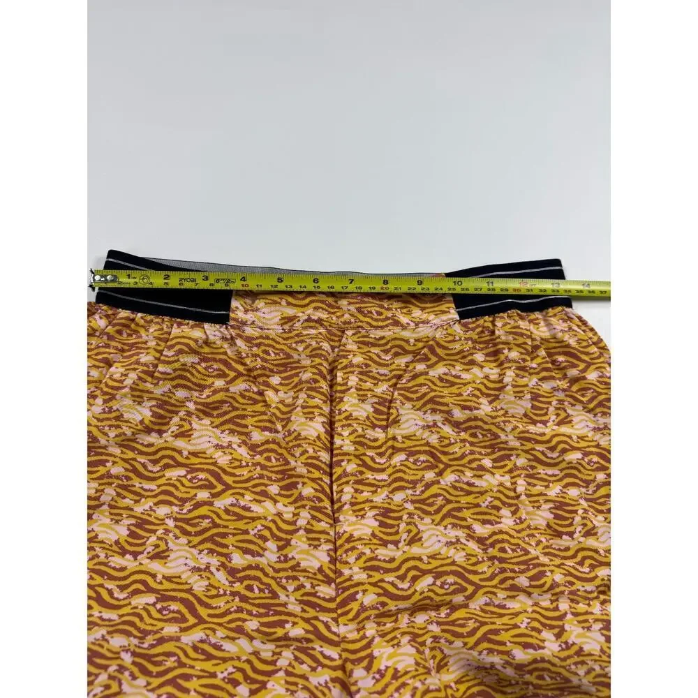 Scotch & Soda Women’s Wide Leg Pants Size Small Drapey Printed High Rise Lounge - Picture 6 of 7